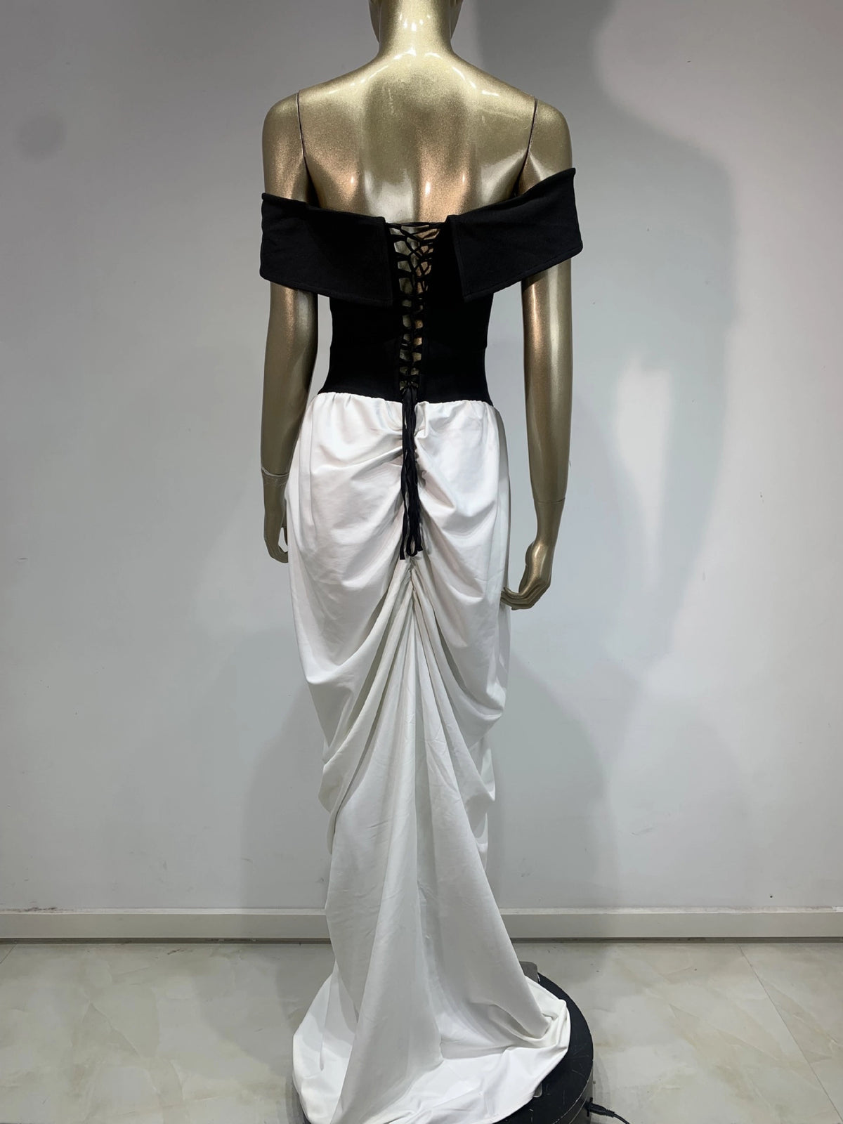 Rosalie Off-Shoulder Pleated Dress