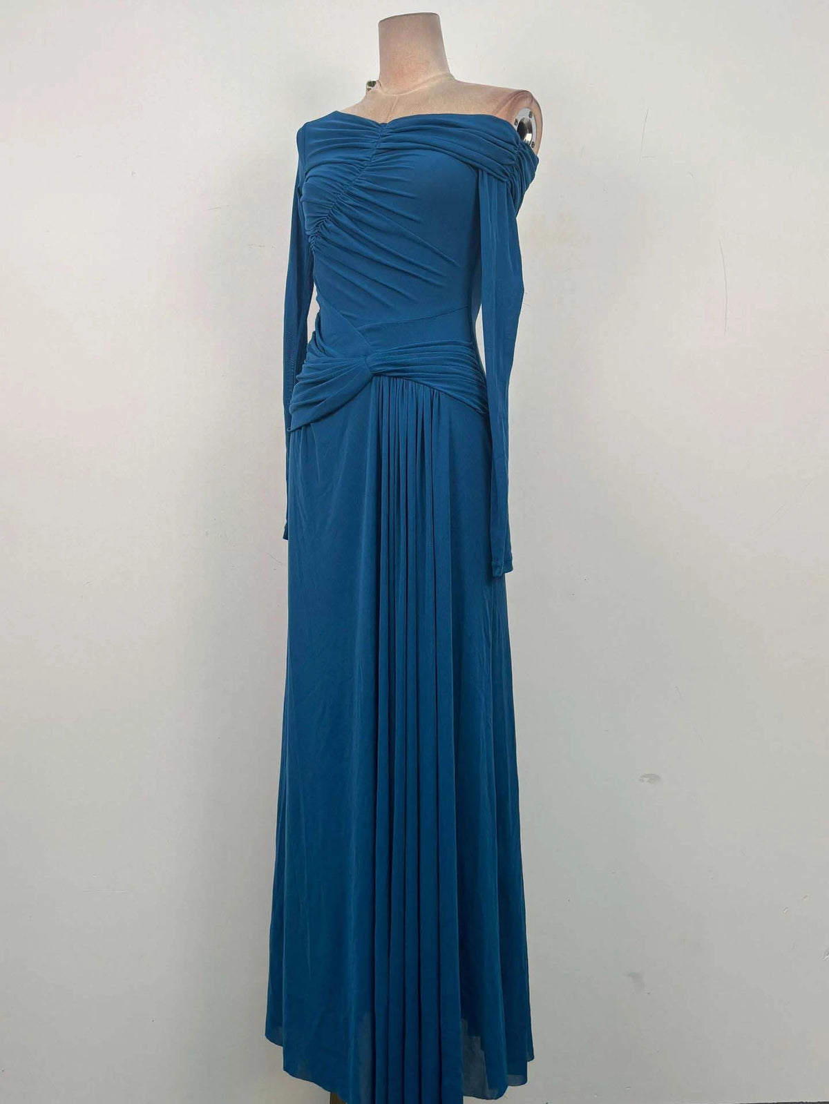 Odette Off-Shoulder Pleated Dress