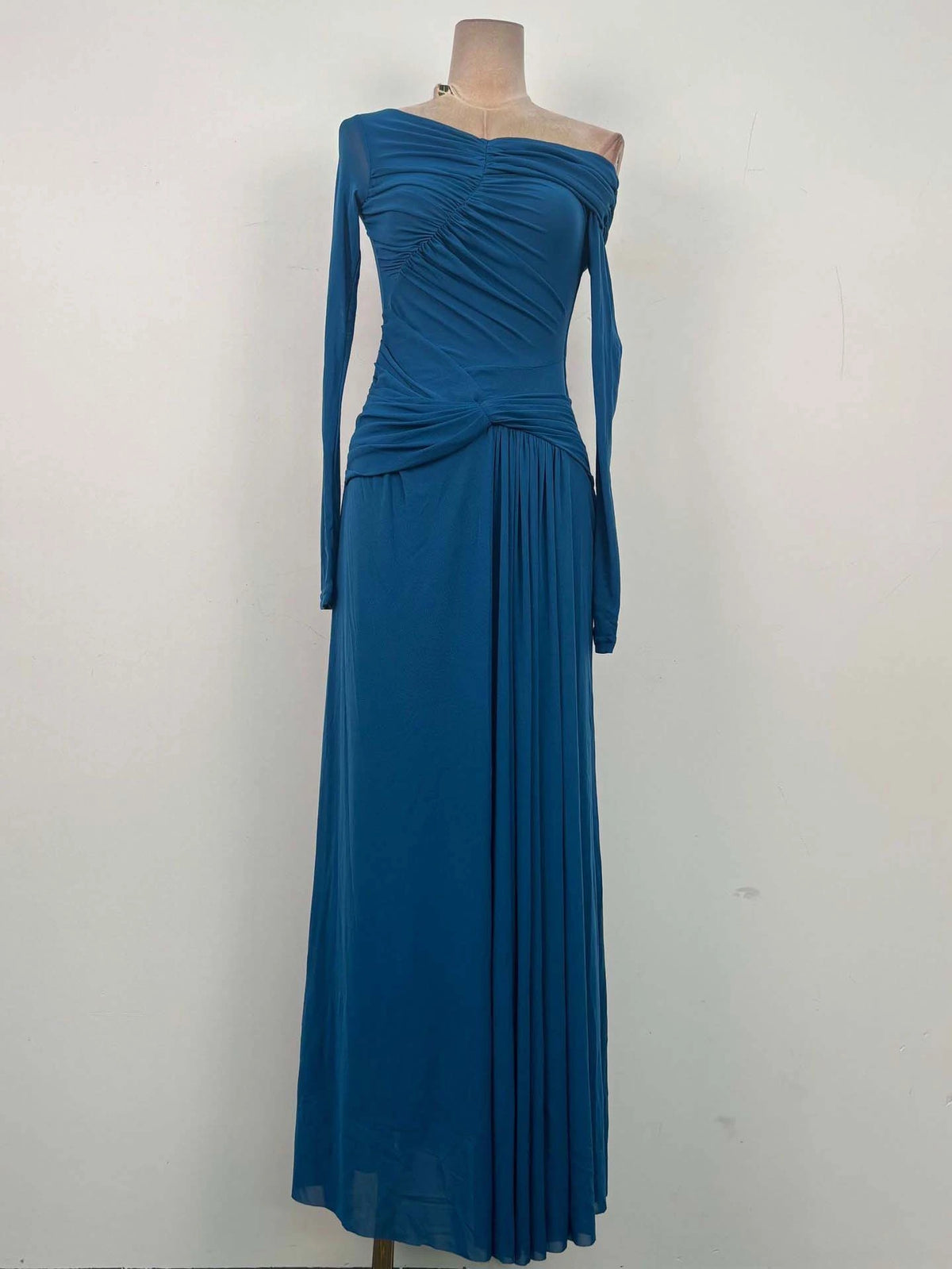 Odette Off-Shoulder Pleated Dress