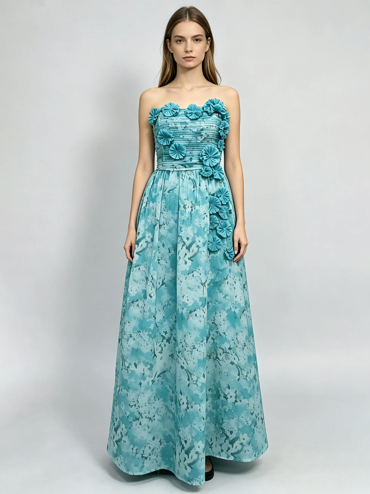 Leonie Off-Shoulder Appliqué Dress