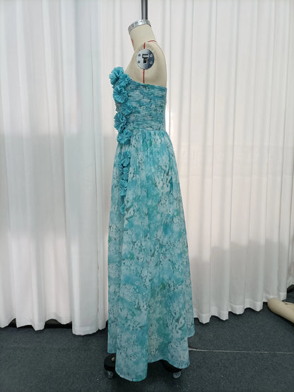 Leonie Off-Shoulder Appliqué Dress