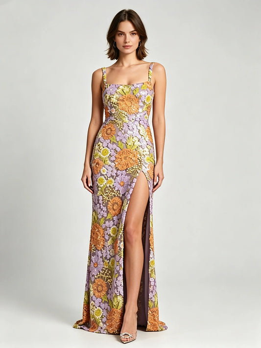 Ariadne Off-Shoulder Appliqué Dress