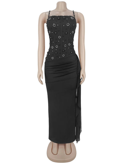 Amelie Off-Shoulder Pleated Dress