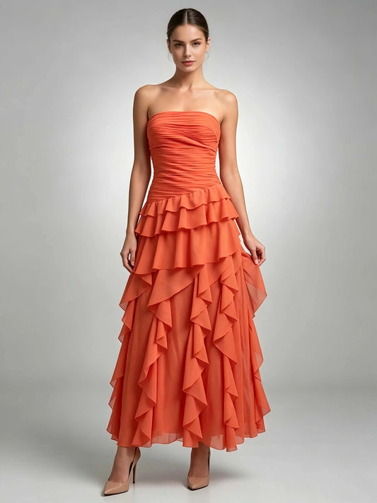 Marisol Off-Shoulder Ruffle Dress