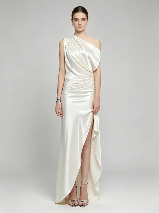 Alina Off-Shoulder Ruched Dress