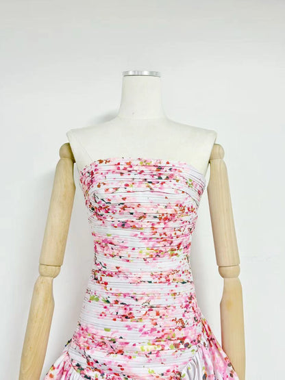 Aria Off-Shoulder Printed Dress