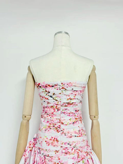 Aria Off-Shoulder Printed Dress