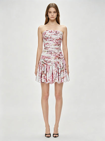 Aria Off-Shoulder Printed Dress