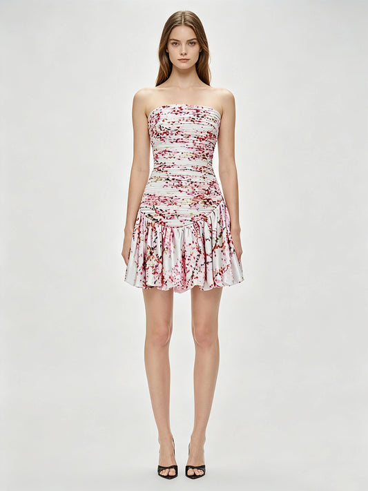 Aria Off-Shoulder Printed Dress