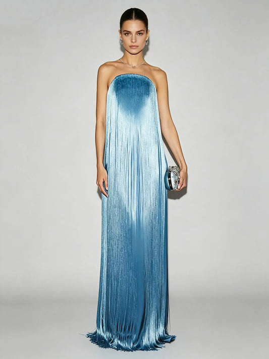 Soraya Off-Shoulder Tassel Dress