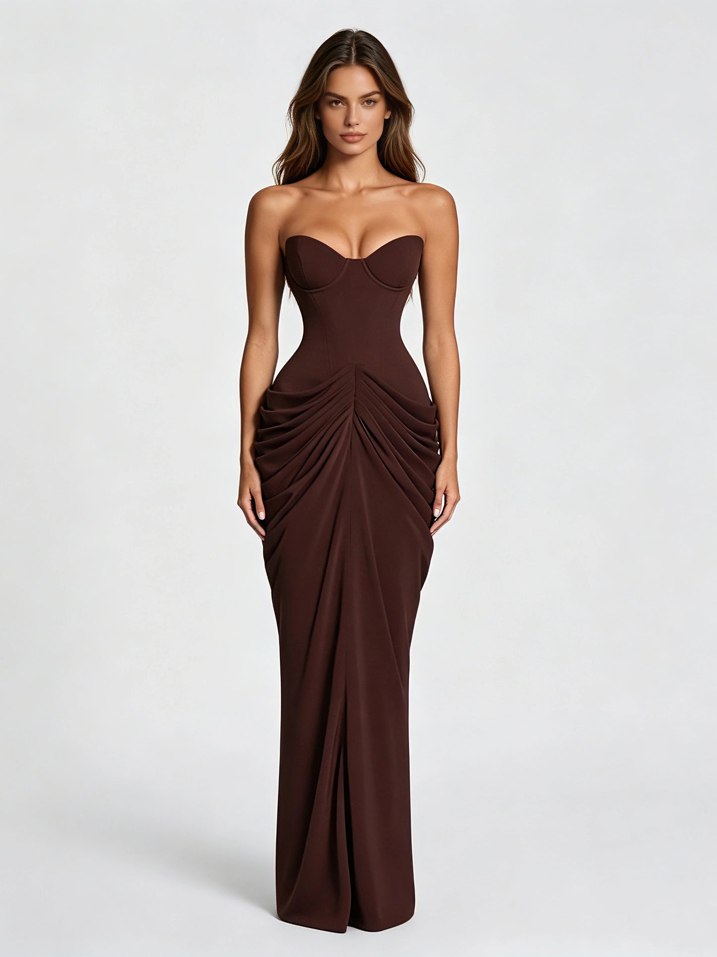 Off Shoulder Tunic Pleated Elegant Dress