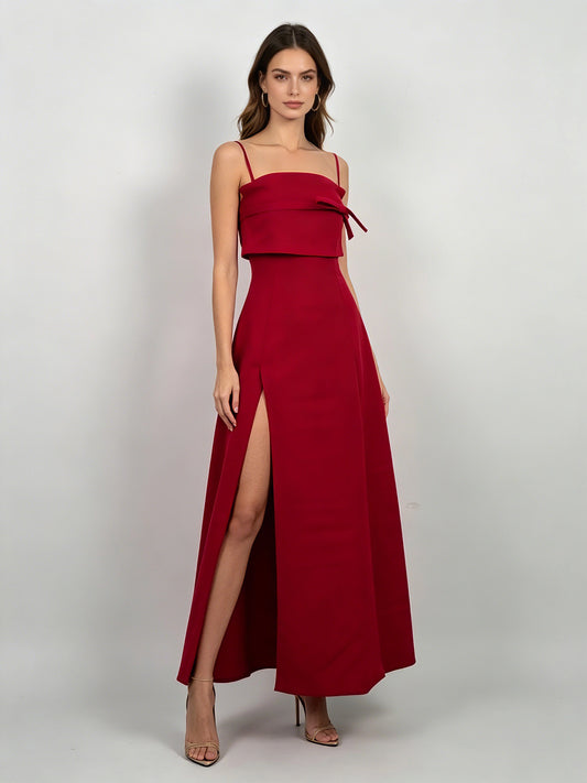 Eleni Off-Shoulder Slit Dress