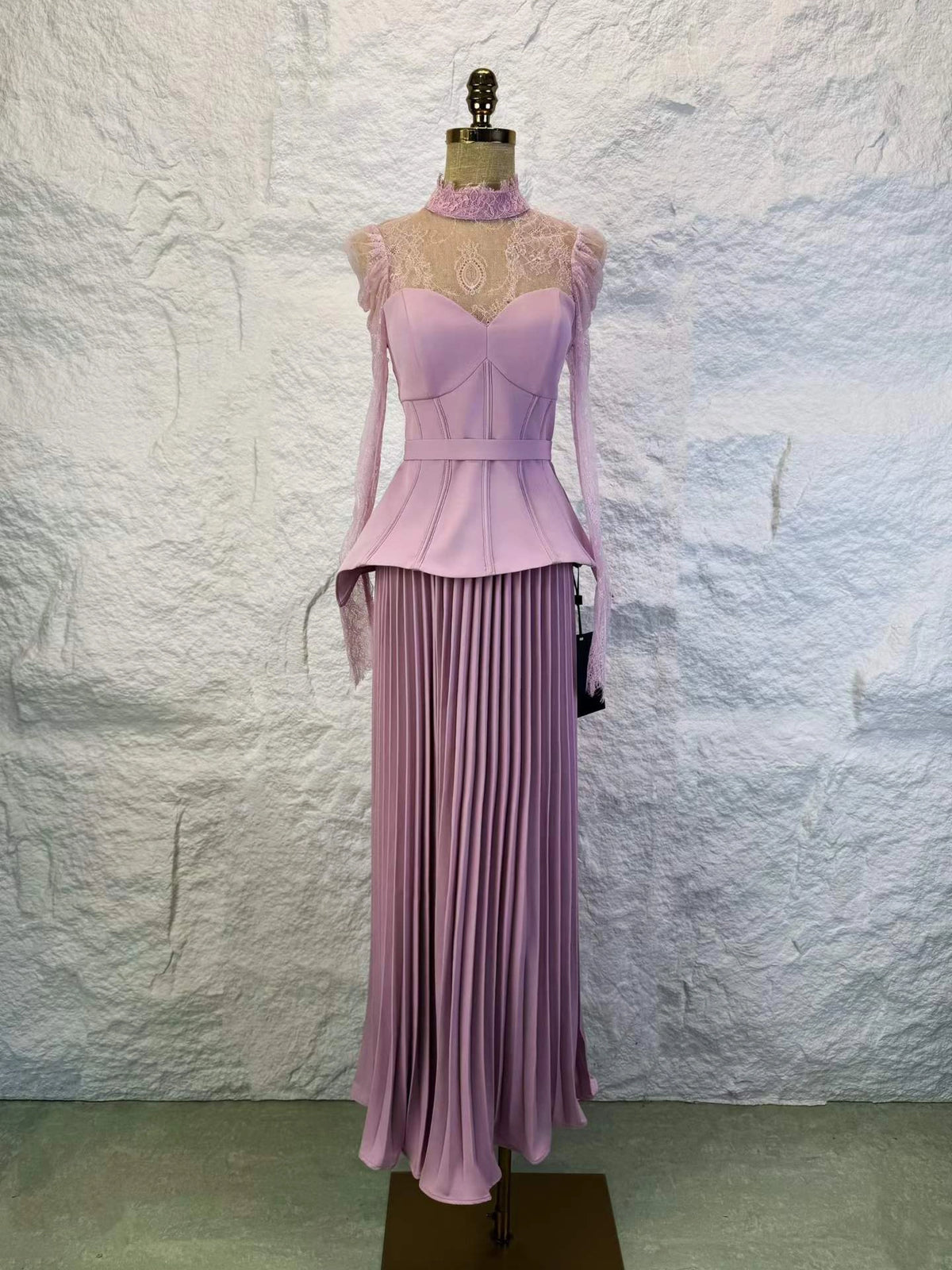 Aurora Lace Ruched Dress