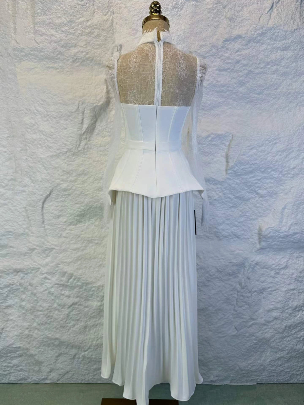 Aurora Lace Ruched Dress