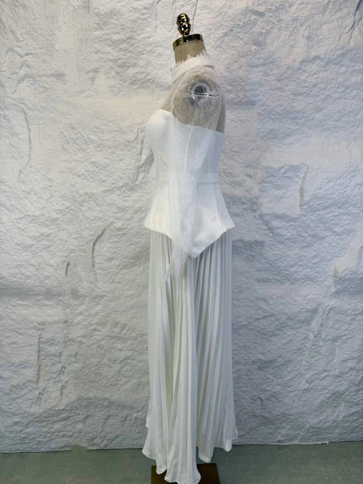Aurora Lace Ruched Dress