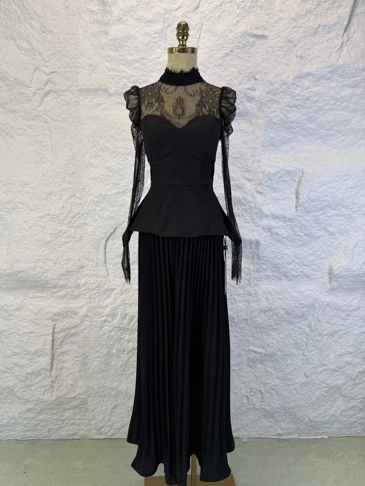 Aurora Lace Ruched Dress