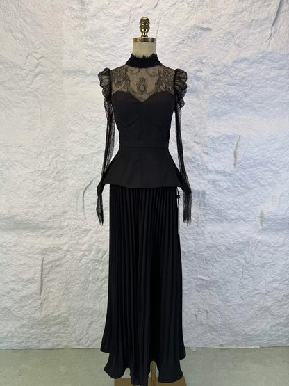 Aurora Lace Ruched Dress
