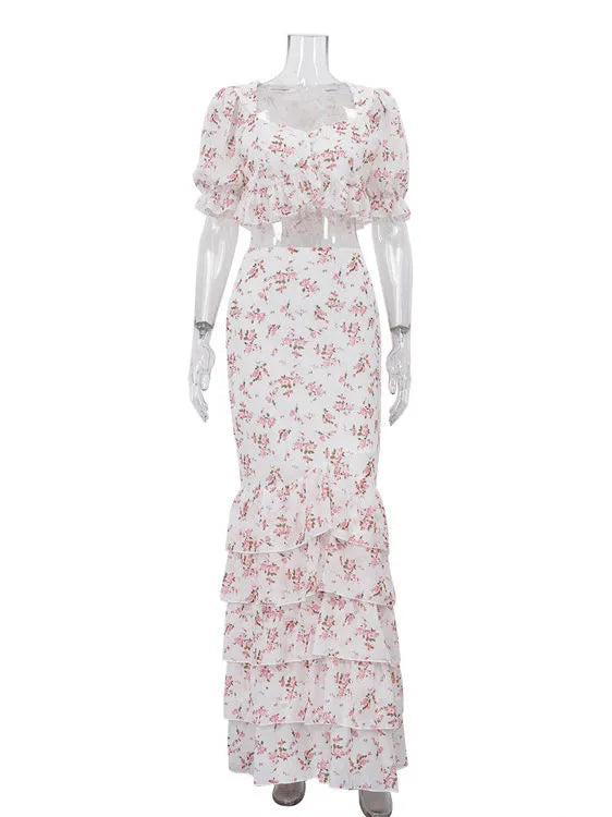 Elina Ruffle Panelled Dress