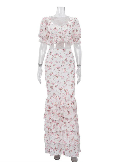 Elina Ruffle Panelled Dress