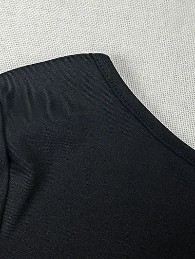 Violette Round-Neck Long-Sleeve Dress