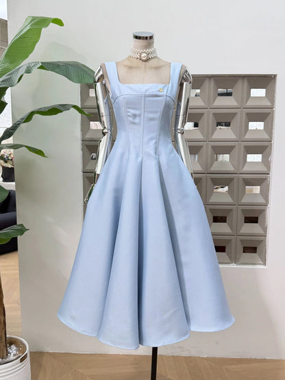 Adele Square-Neck Pearl-Trim Two-Piece Set