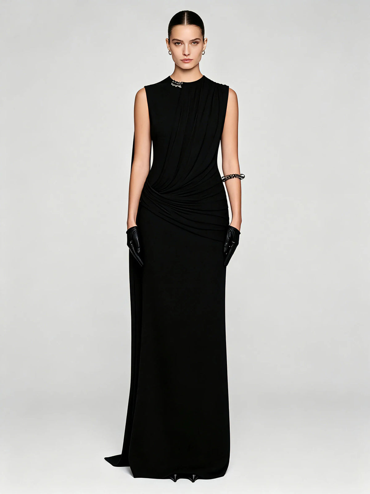 Eleanora Ruched Panelled Dress