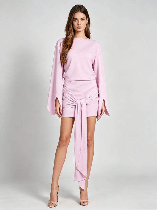 Elise Bell-Sleeve Dress