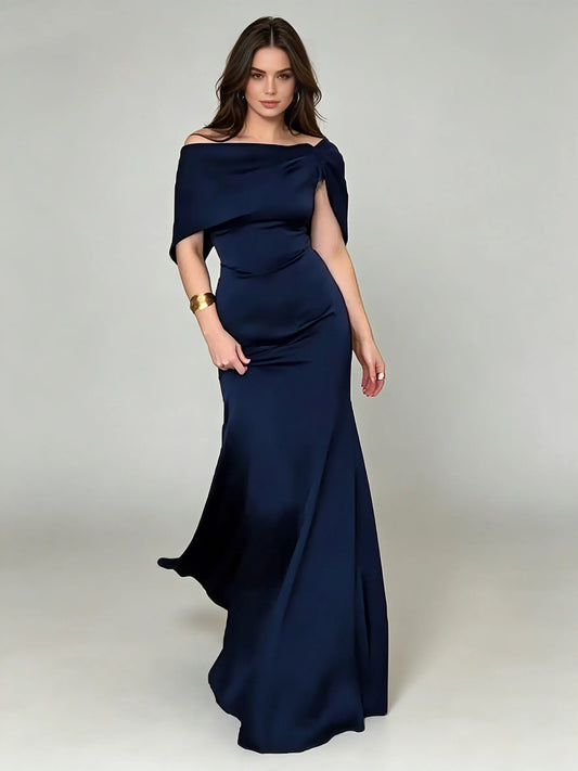 Livia One-Shoulder Lace Dress