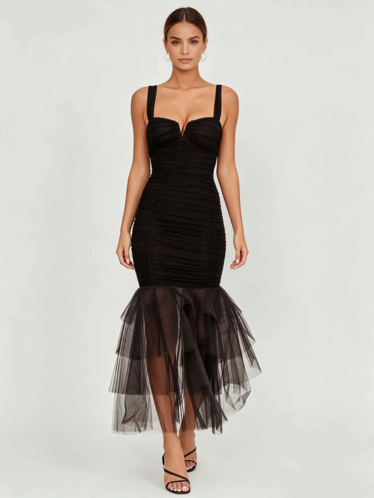 Penelope Ruched Panelled Dress