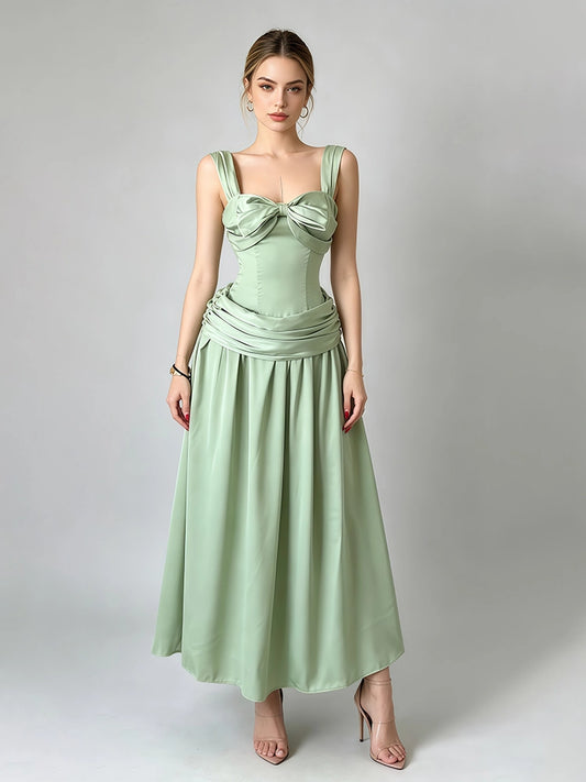 Amalia Pleated Sleeveless Dress