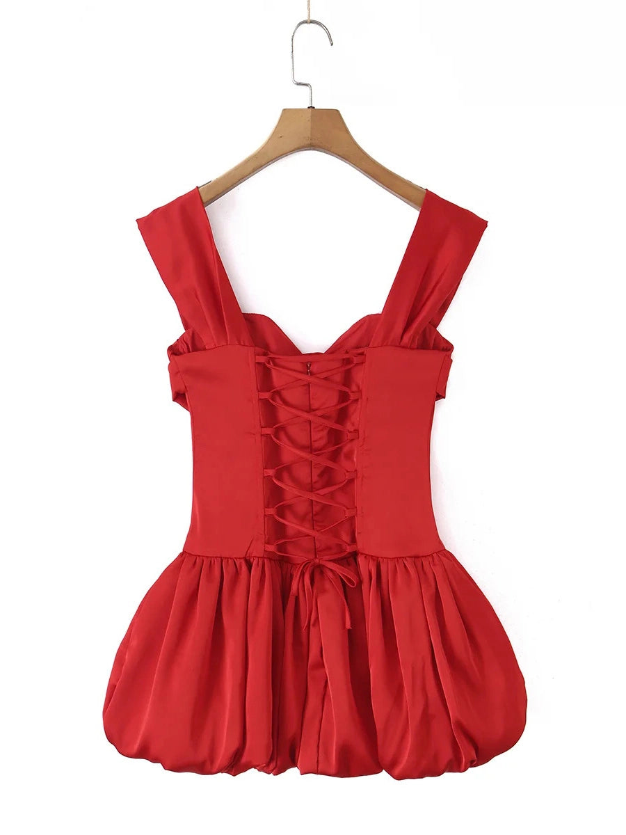 Isadora Square-Neck Corset Dress