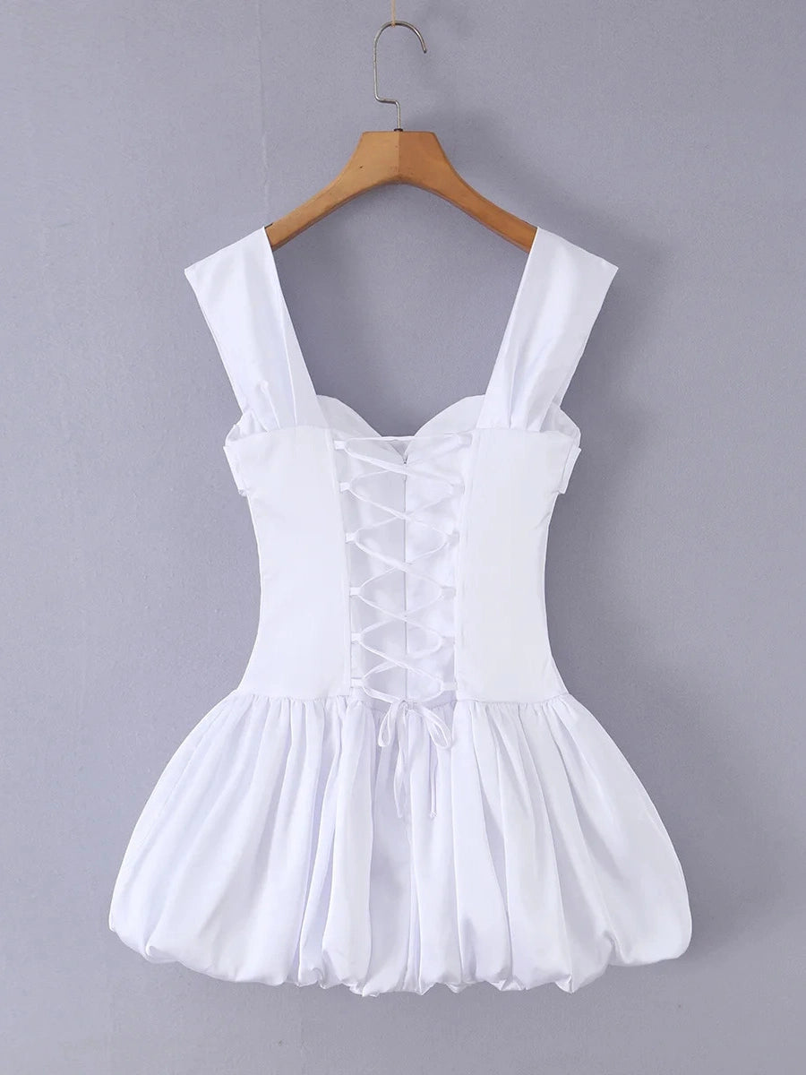 Isadora Square-Neck Corset Dress
