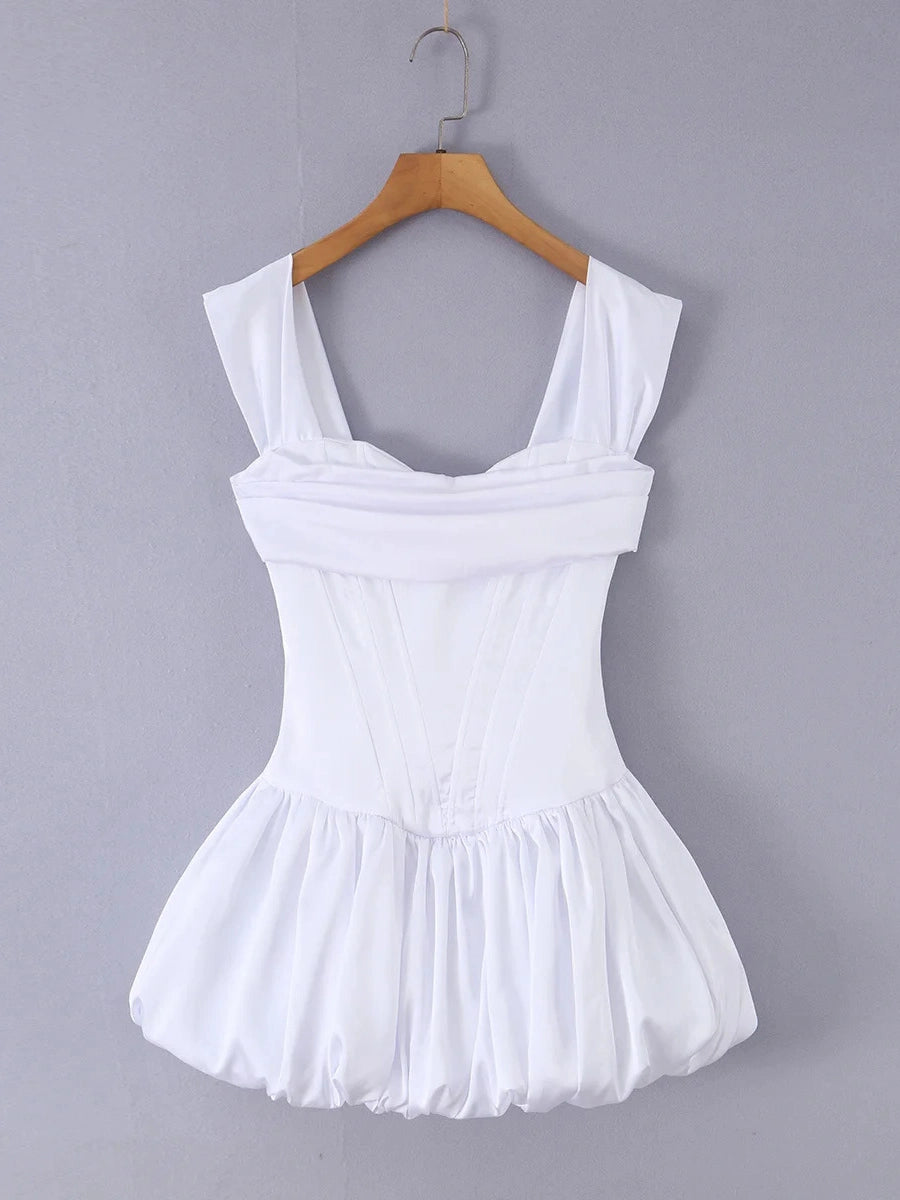 Isadora Square-Neck Corset Dress