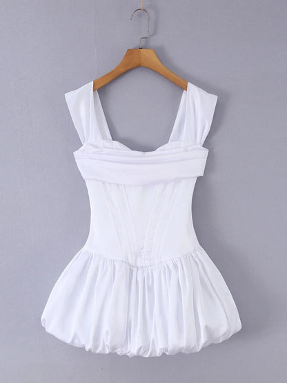 Isadora Square-Neck Corset Dress