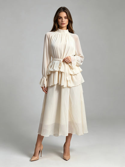 Celeste Bell-Sleeve Midi Dress