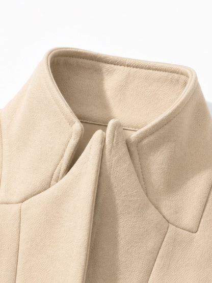 Beatrice High-Neck Asymmetrical Jacket
