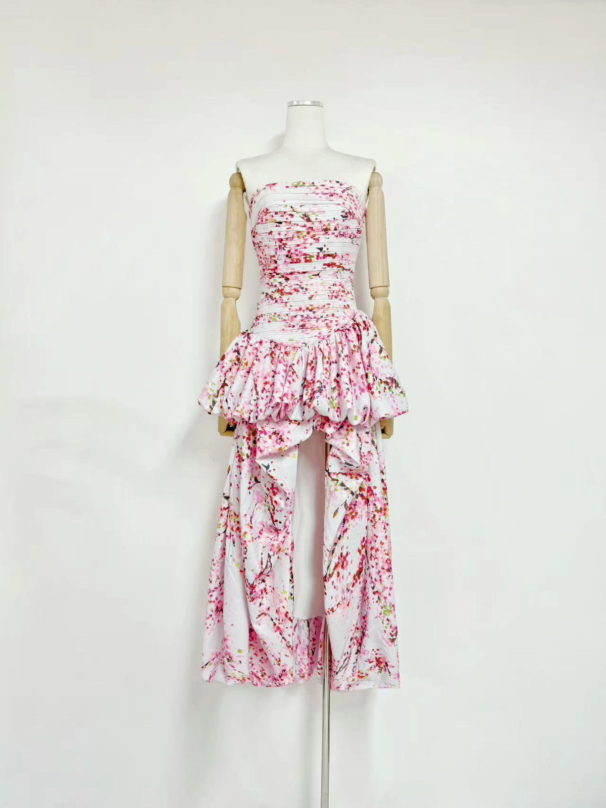 Arielle Strapless Tiered Dress