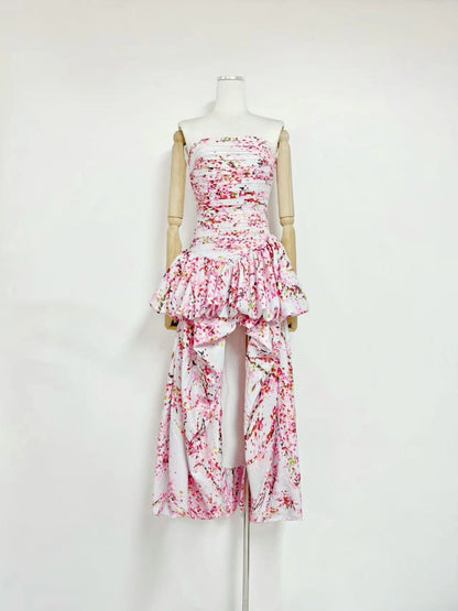 Arielle Strapless Tiered Dress