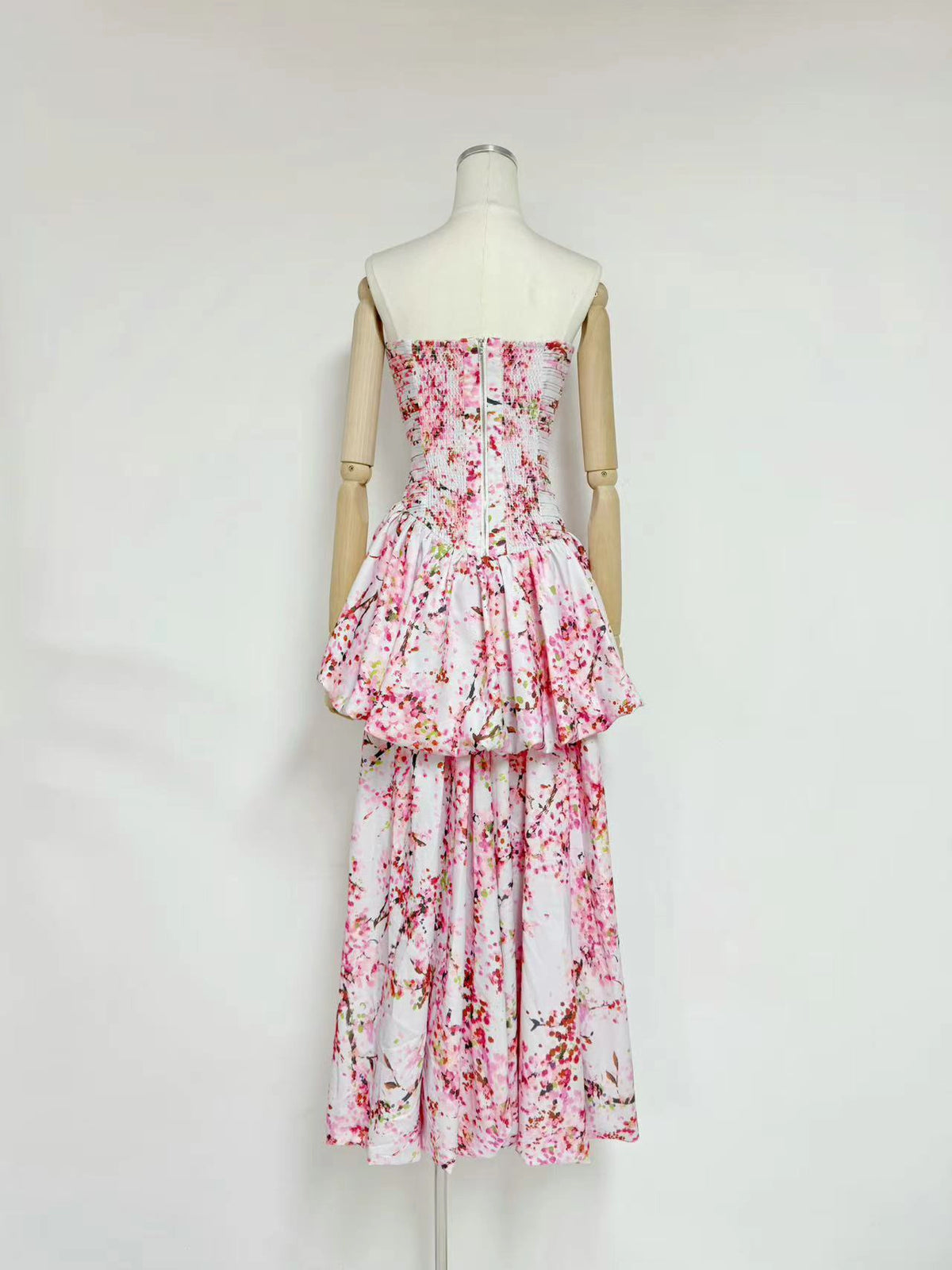 Arielle Strapless Tiered Dress