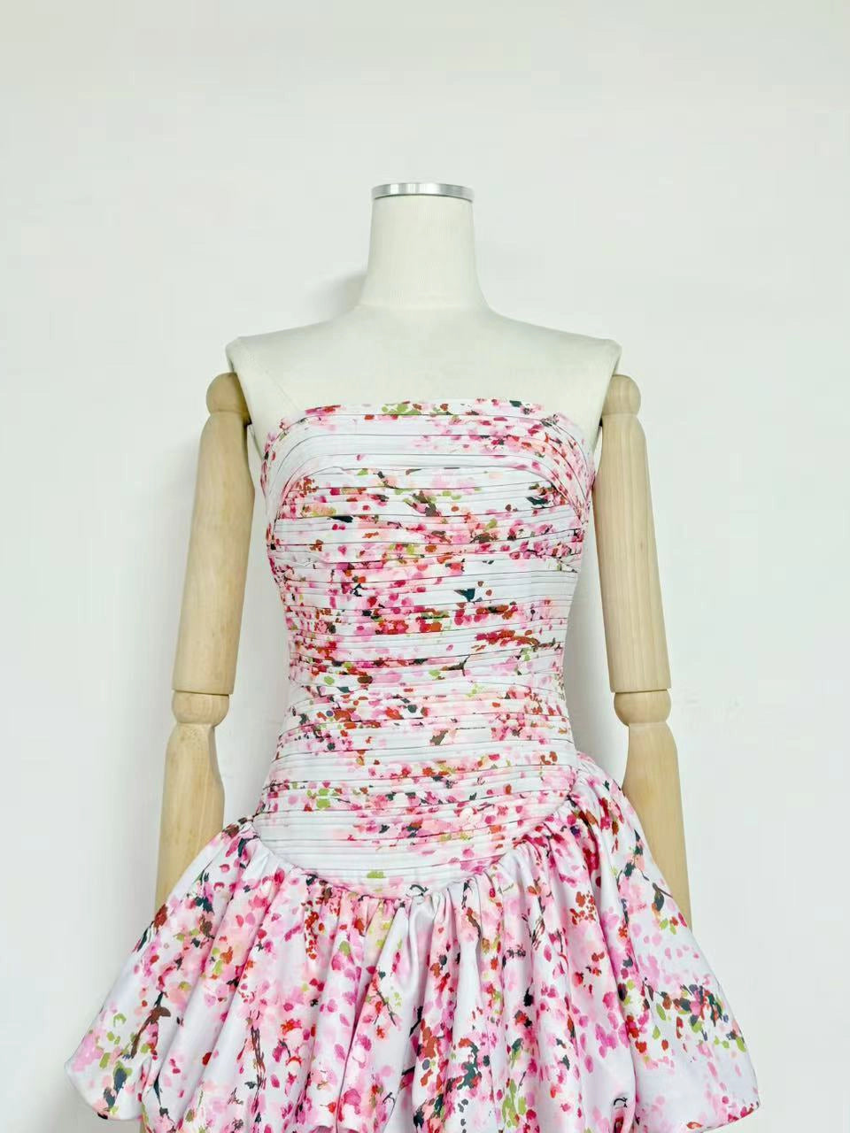 Arielle Strapless Tiered Dress