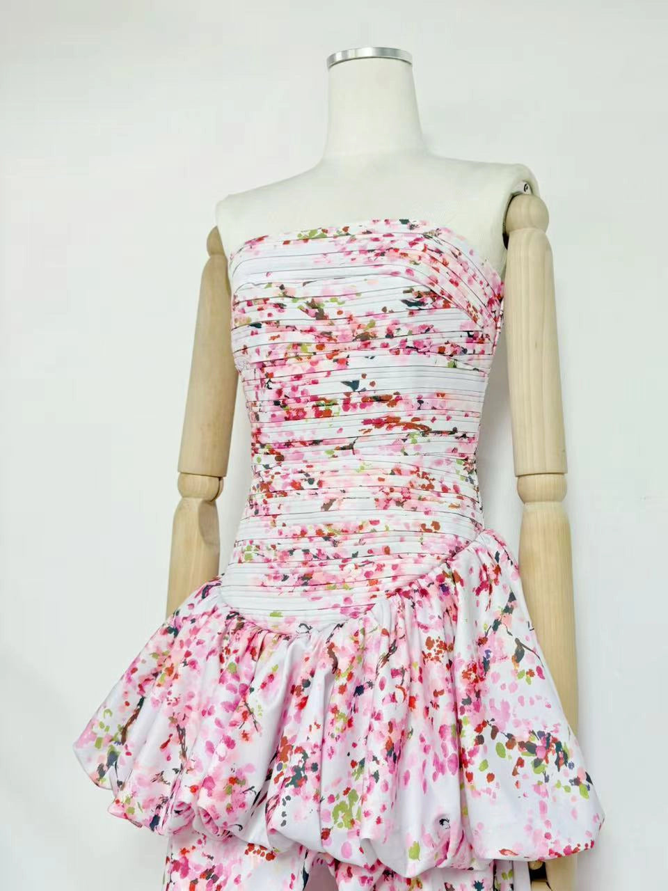 Arielle Strapless Tiered Dress