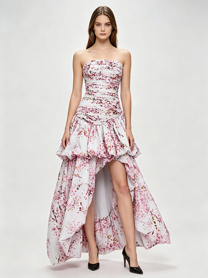 Arielle Strapless Tiered Dress