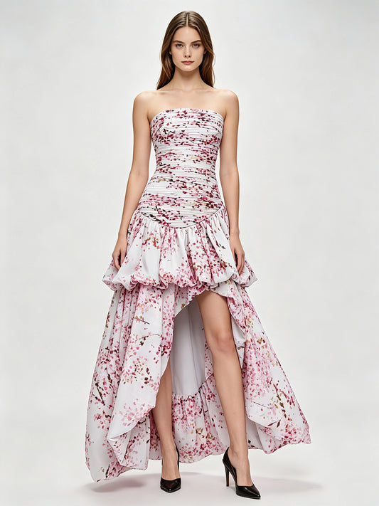 Arielle Strapless Tiered Dress