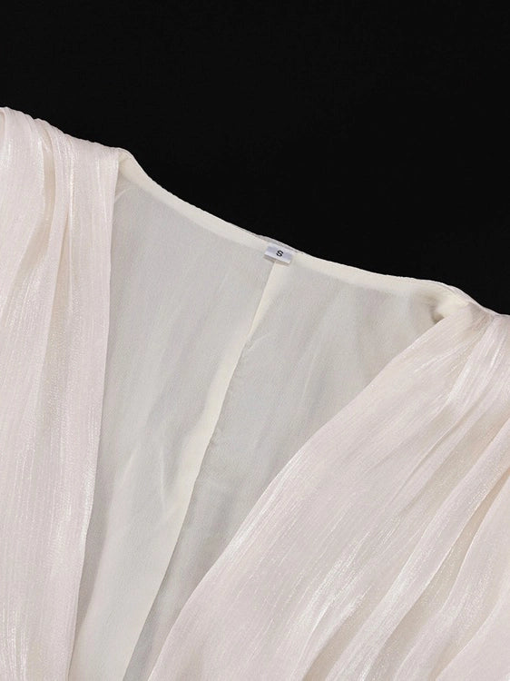 Anouk V-Neck Pleated Dress