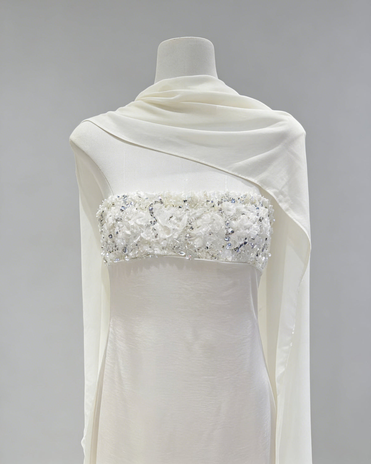 Keira Strapless Beaded Maxi Dress