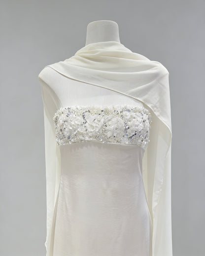 Keira Strapless Beaded Maxi Dress