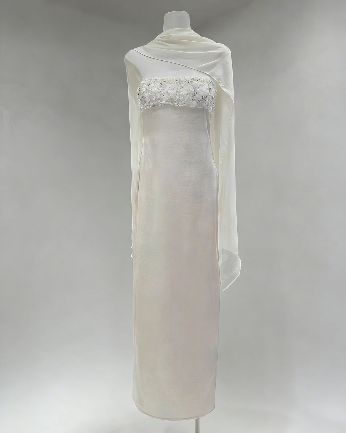 Keira Strapless Beaded Maxi Dress