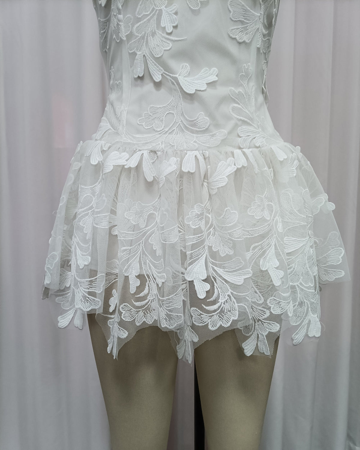 Magnolia Strapless Embroidered Mini Dress