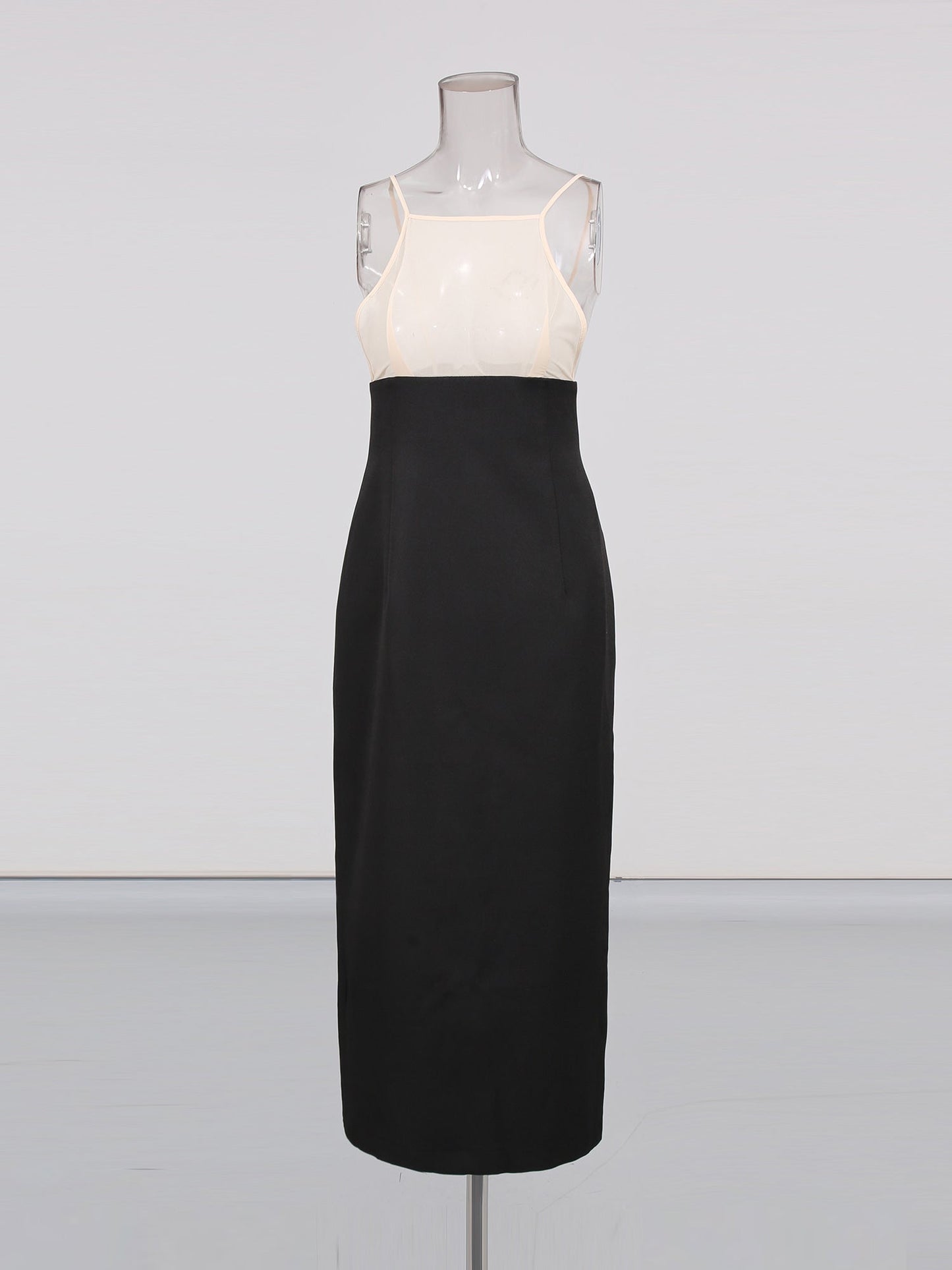 Black Midi Dress with White Lace Capelet Set