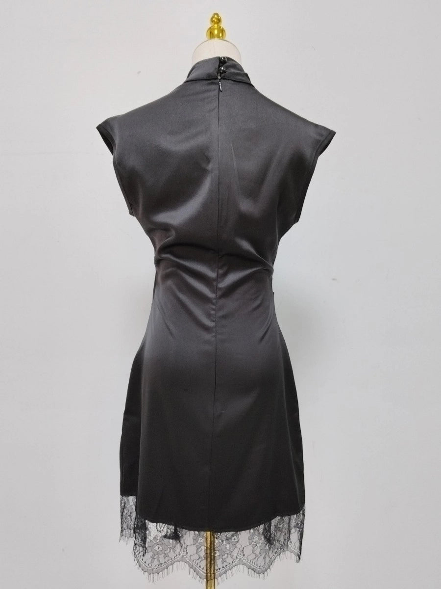 Camila High-Neck Lace Dress